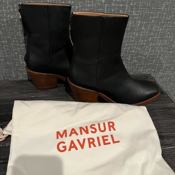 New MANSUR GAVRIEL Day Ankle Boot Black EU 38.5 US 8 - Picture 4 of 12